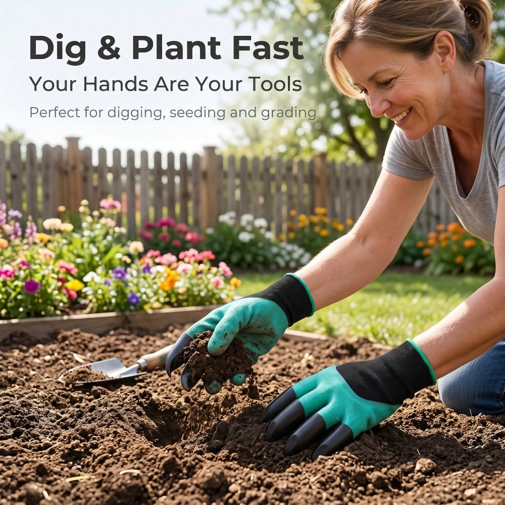 Gardening Glove Waterproof - 1pair Garden Genie Gloves With 4