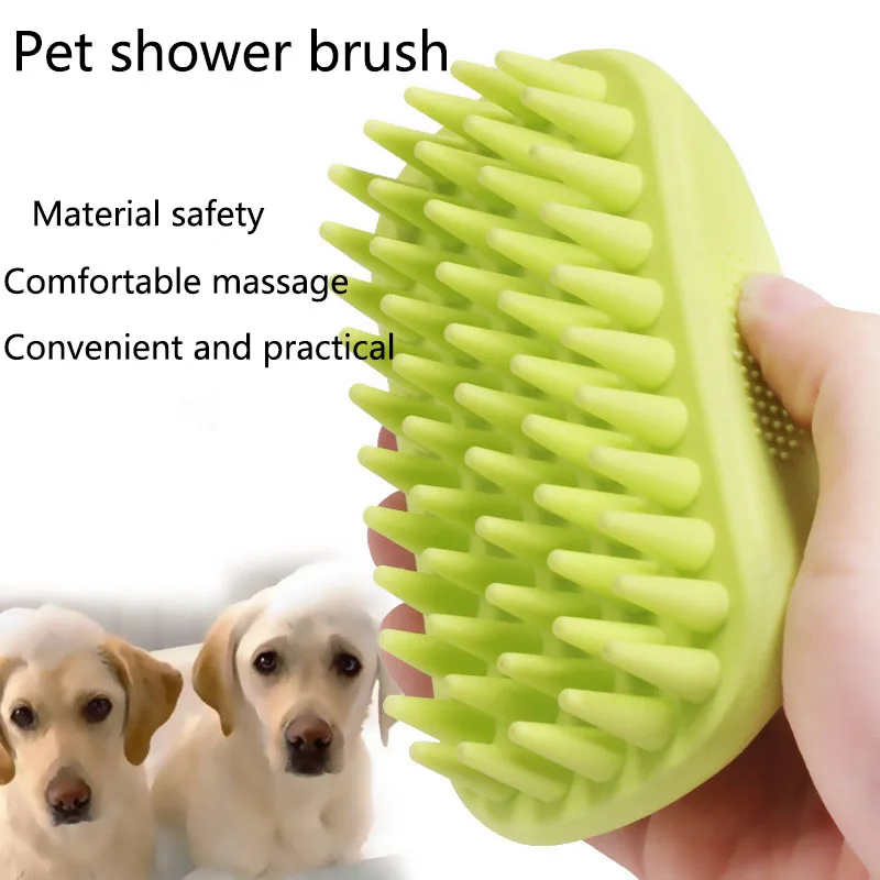 Rubber Glove Cleaning - Pet Bath Brush Rubber Comb Hair
