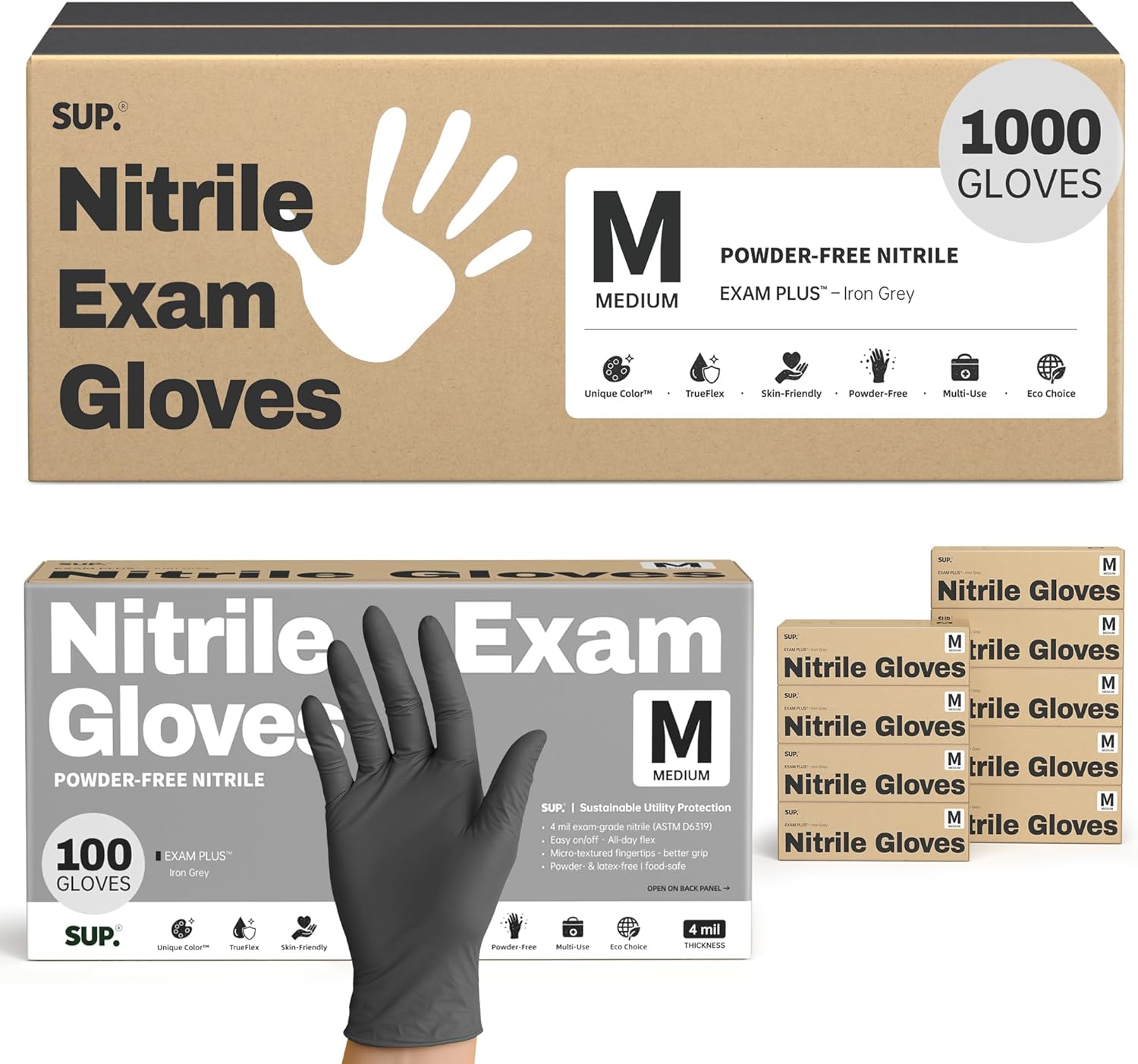 Exam Glove Nitrile - Nitrile Exam Gloves 1000 Ct Powder