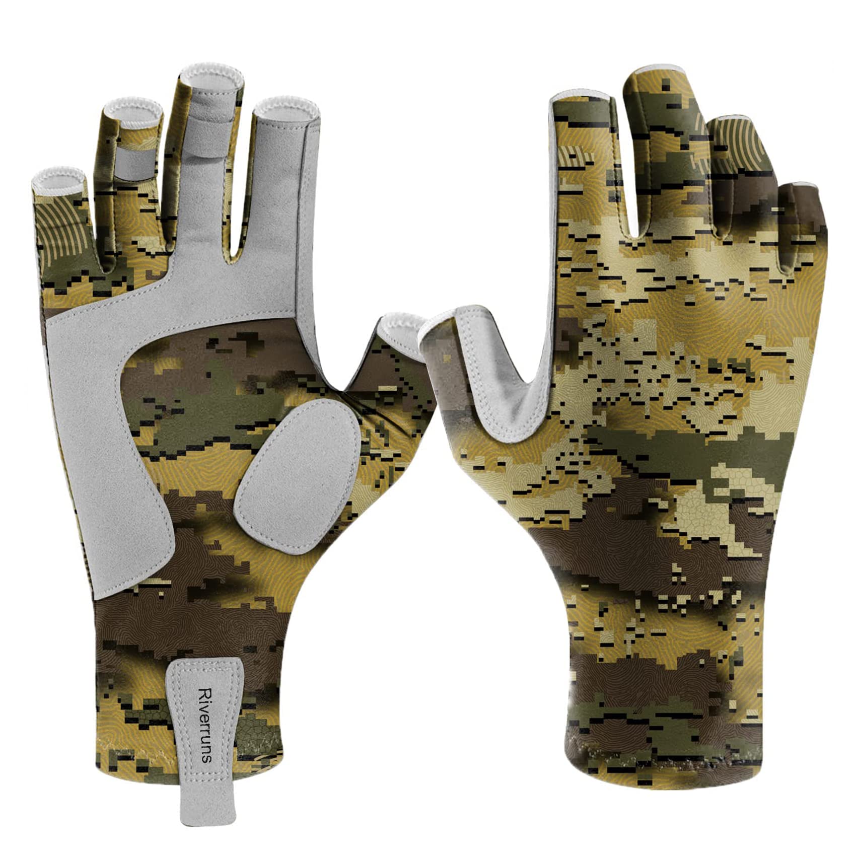 Cycling Glove Padded - Riverruns Fingerless Fishing Gloves are designed