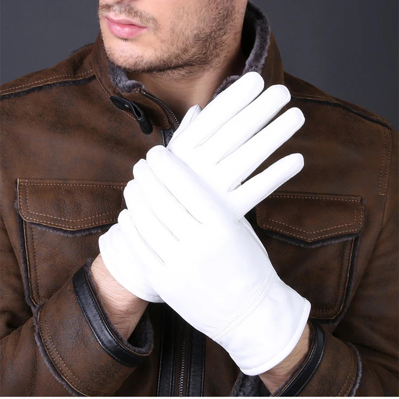 2025 Winter Genuine Leather Wh - مراجعة Leather Driving Glove وسعره
