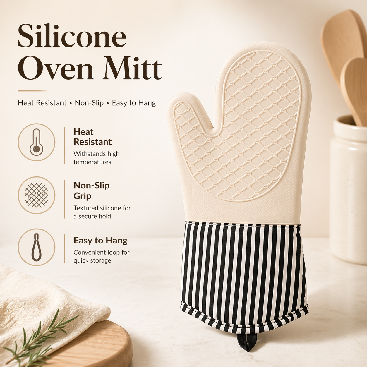 Extra Long Professional Silico - مراجعة Oven Mitt Silicone وسعره