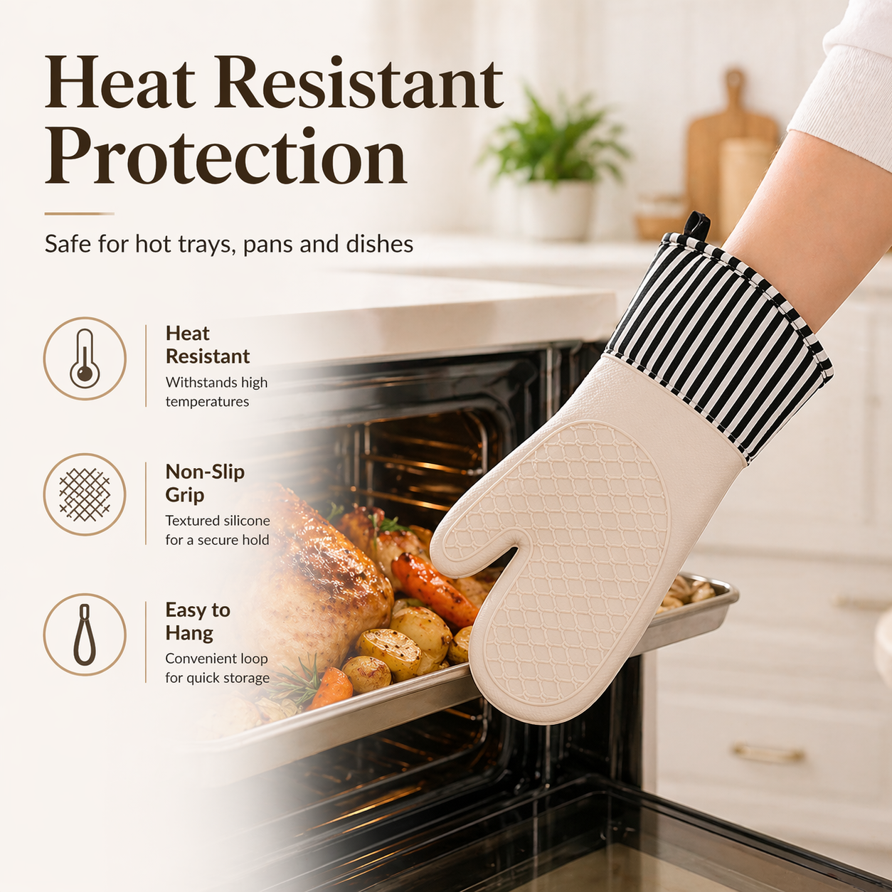 Extra Long Professional Silico - مراجعة Oven Mitt Silicone وسعره
