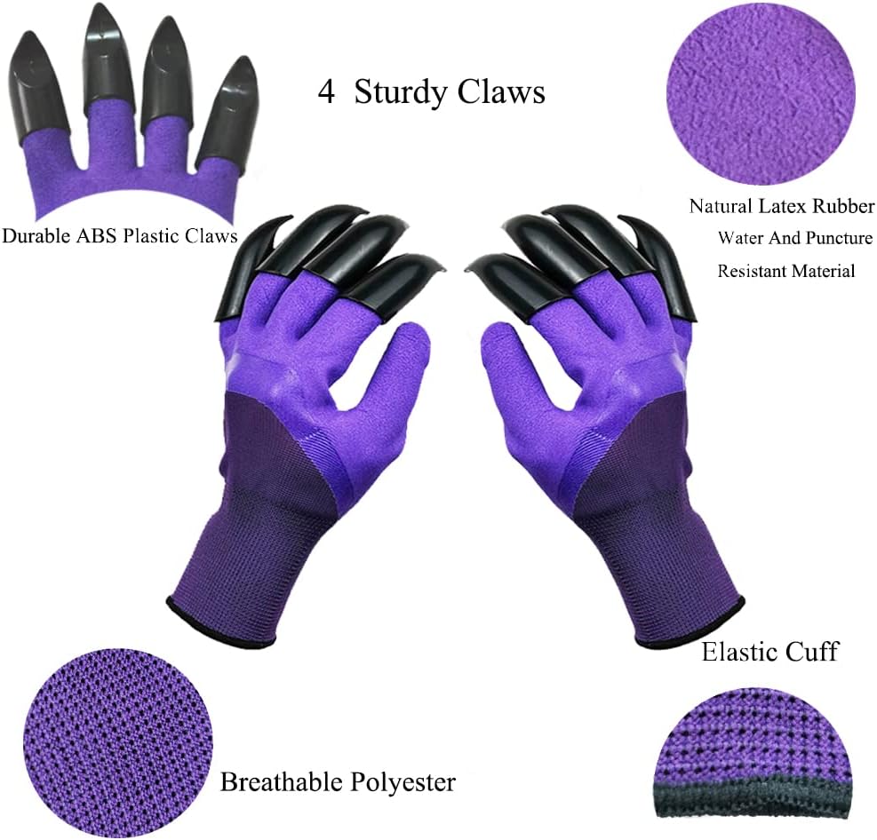 Garden Gloves with Claws for D - مراجعة Gardening Glove Waterproof وسعره