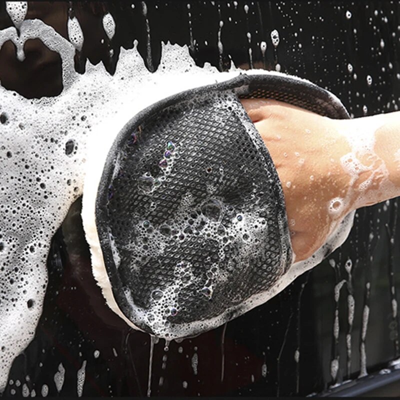 Car Wash Wool Gloves Thickened - مراجعة Wool Glove Lined وسعره