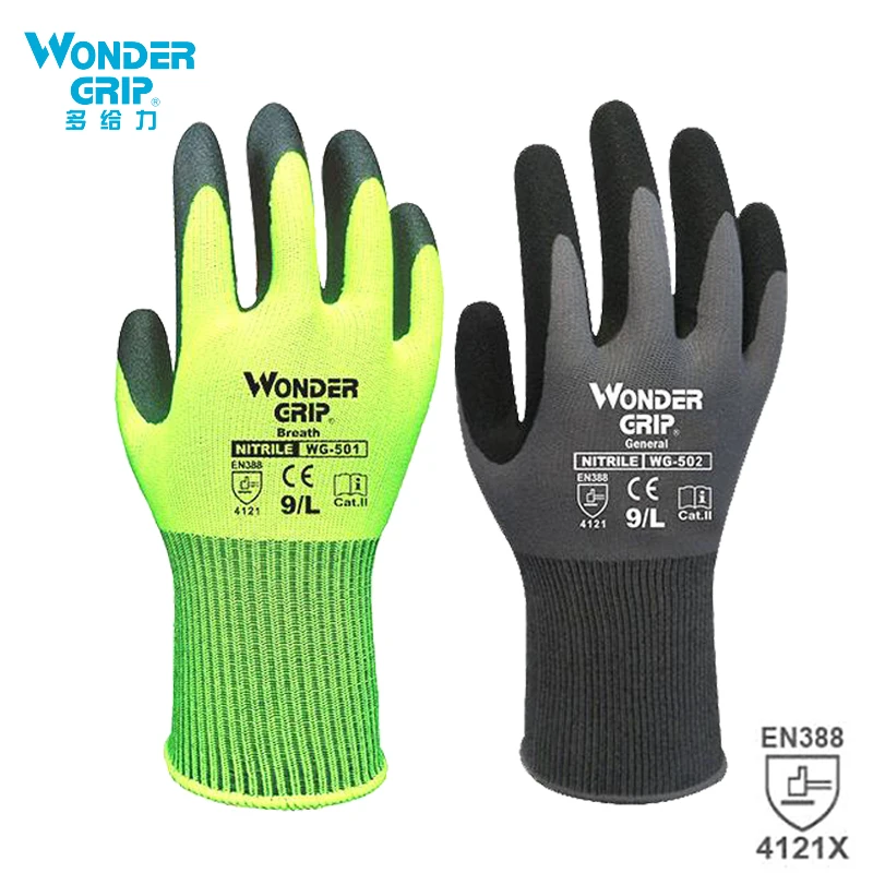 Wonder Grip Construction Glove - مراجعة Nitrile Mechanic Glove وسعره