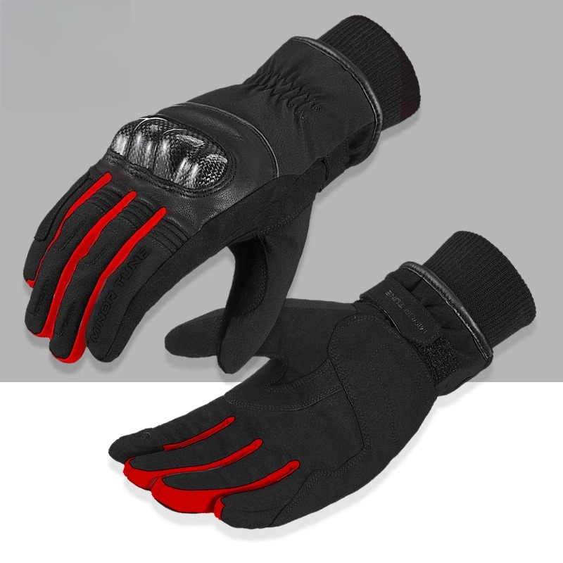 Winter Warm Motorcycle Gloves  - مراجعة Motorcycle Glove Knuckle وسعره