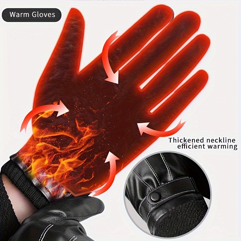 1Pair Winter Gloves Warm Drivi - مراجعة Leather Driving Glove وسعره