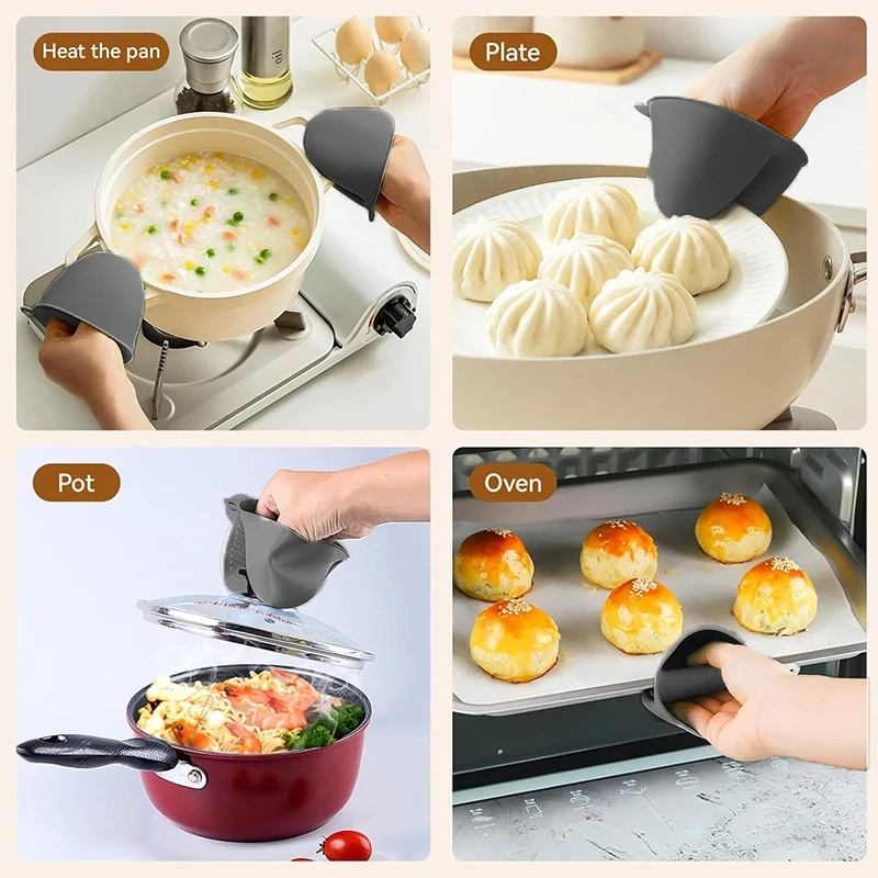 2pcs Mini Oven Gloves Silicone - مراجعة Oven Mitt Silicone وسعره