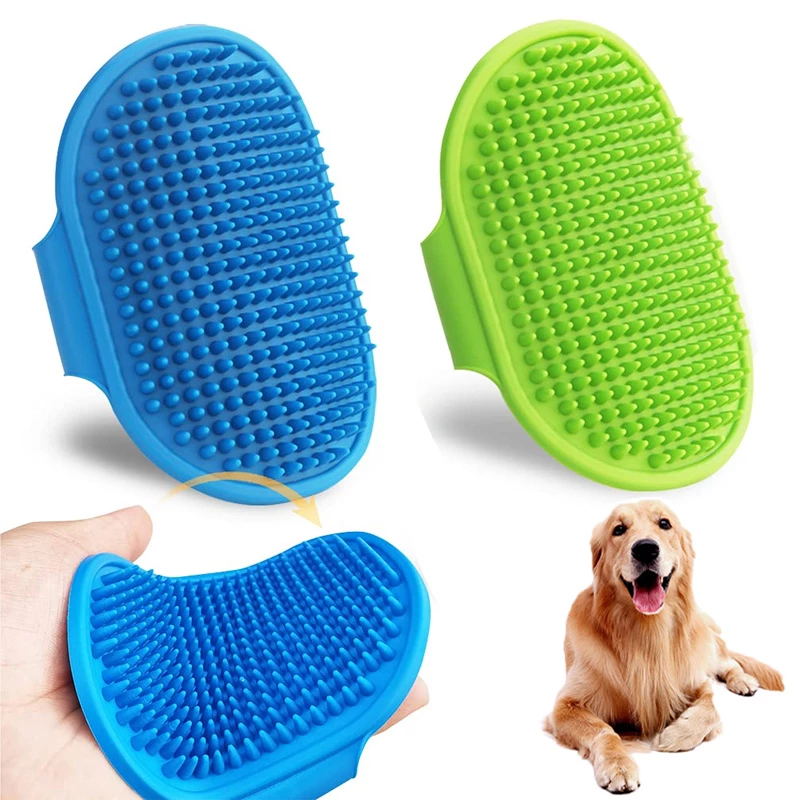 Pet Cleaning Brush Dog Cats Ba - مراجعة Rubber Glove Cleaning وسعره