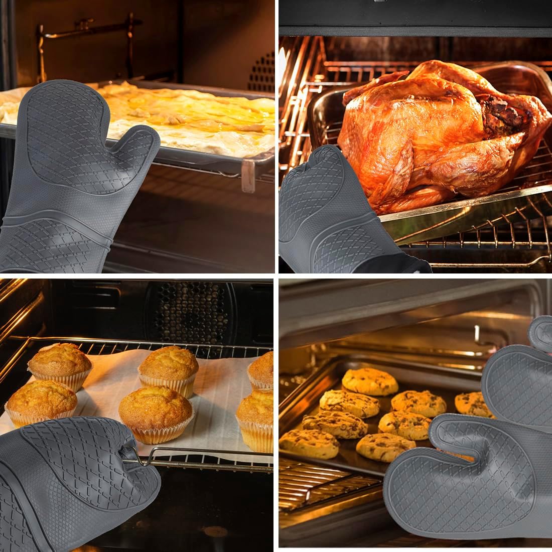 2Pcs Silicone Oven Mitts, Wate - مراجعة Heat Resistant Glove وسعره