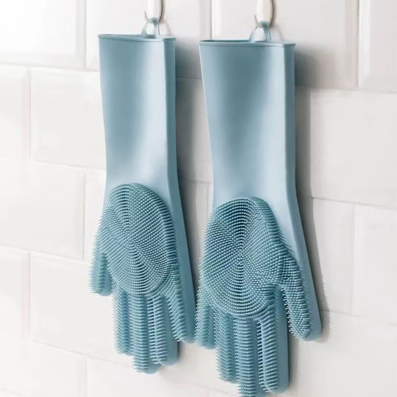 Silicone dishwashing gloves, m - مراجعة Dish Glove Rubber وسعره