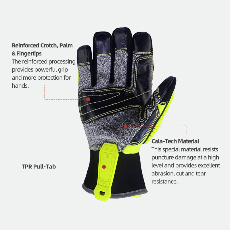 XYEHS ANSI CUT A5 Rescue Extri - مراجعة Work Glove Impact وسعره