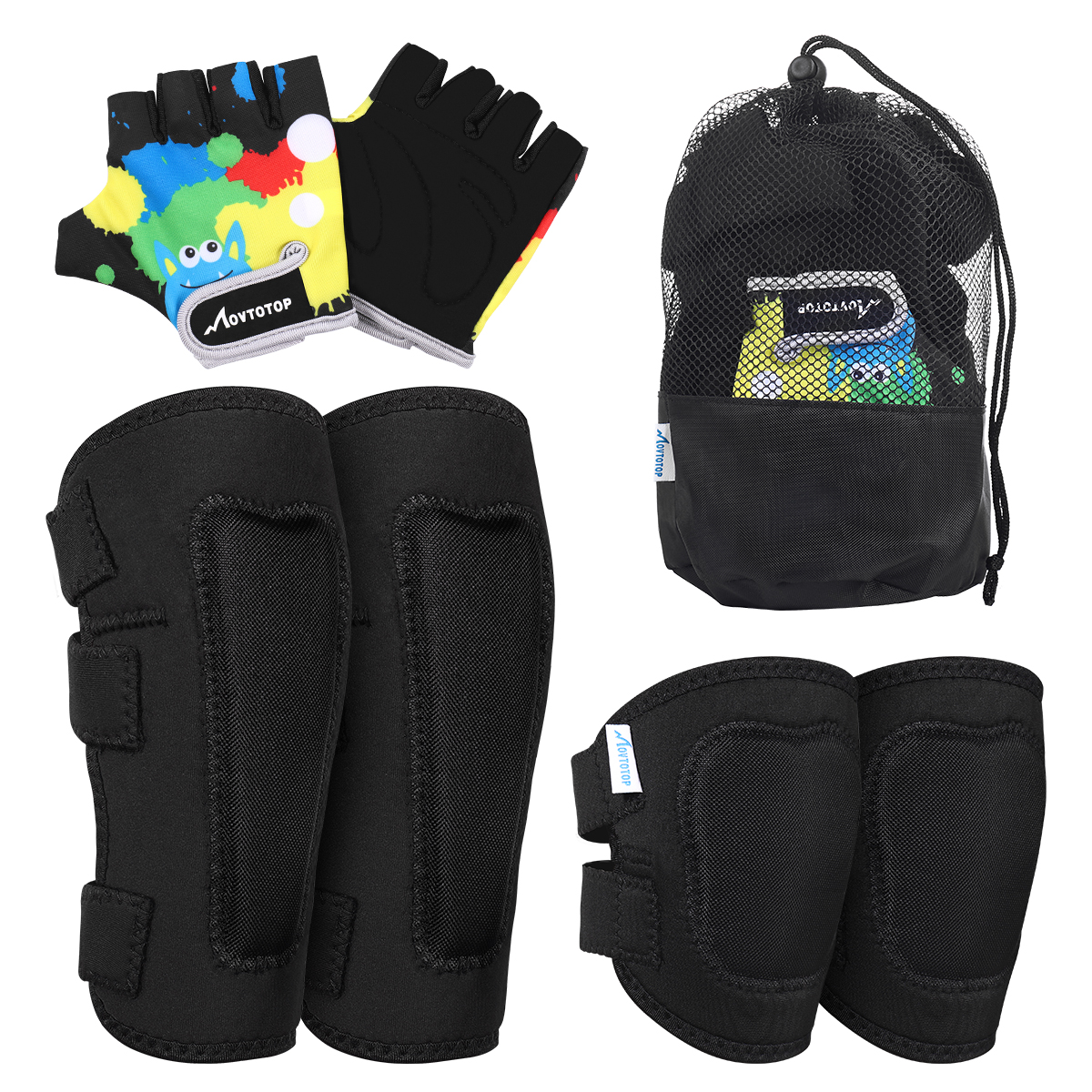 MOVTOTOP Protective Gear Set K - مراجعة Cycling Glove Padded وسعره