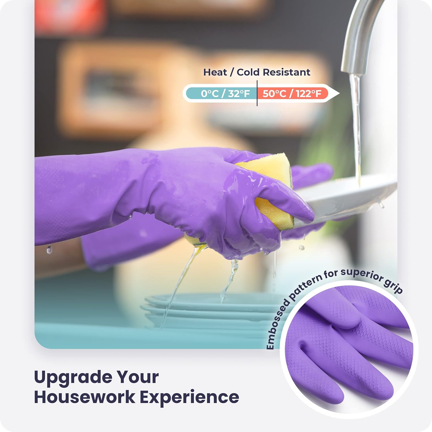 3/6/12/60 Pairs Dishwashing Gl - مراجعة Rubber Glove Cleaning وسعره