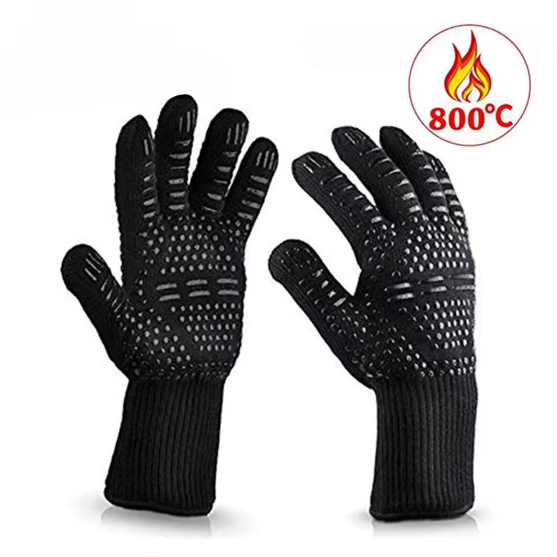 One Piece BBQ Gloves High Temp - مراجعة Oven Mitt Silicone وسعره