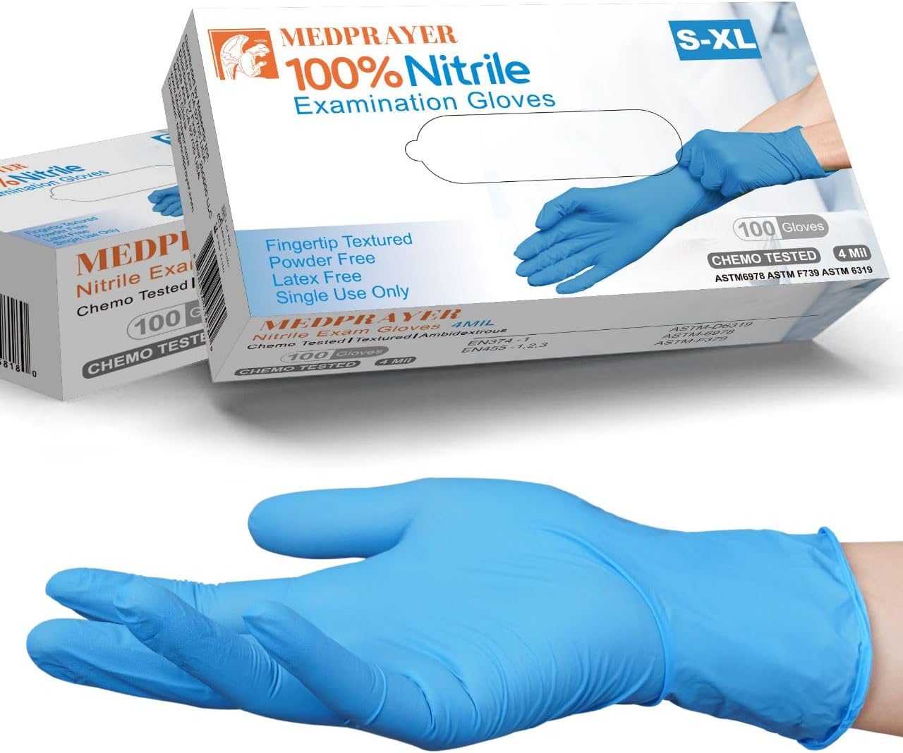 4 Mil Nitrile Exam Gloves, Lat - مراجعة Exam Glove Nitrile وسعره