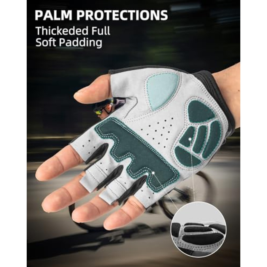 Cycling Gloves for Men Women - - مراجعة Cycling Glove Padded وسعره