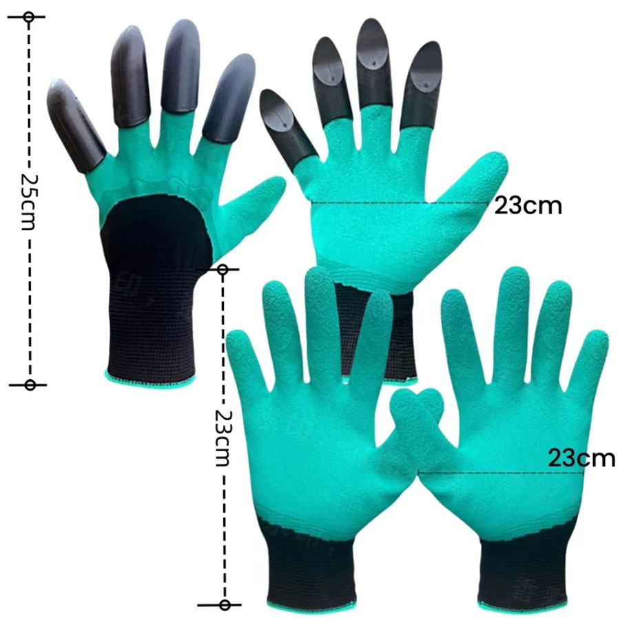 1Pair Gardening Gloves with Cl - مراجعة Gardening Glove Waterproof وسعره