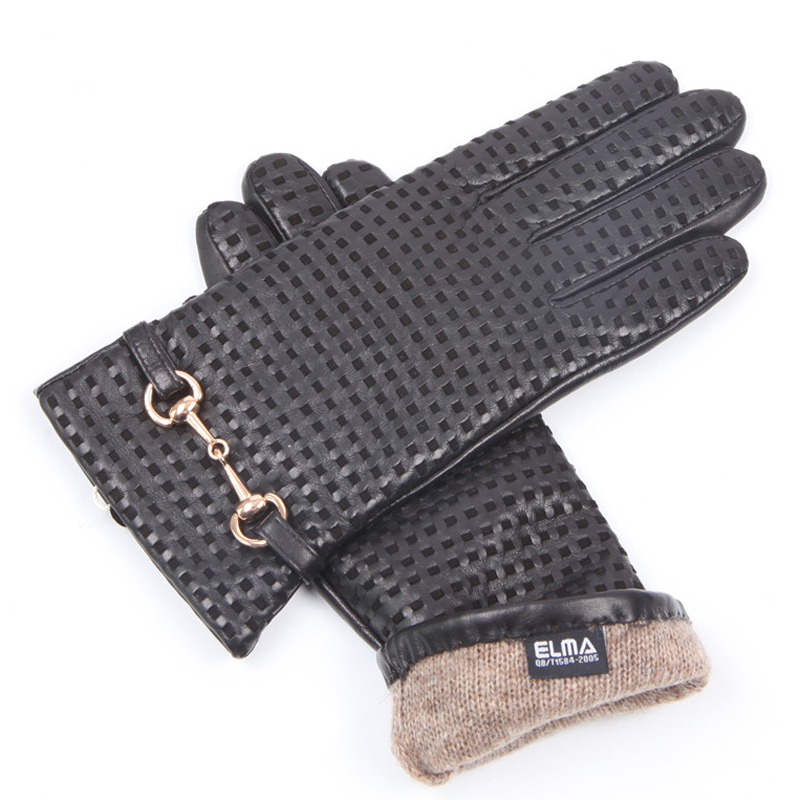 Real Leather Gloves Female The - مراجعة Wool Glove Lined وسعره