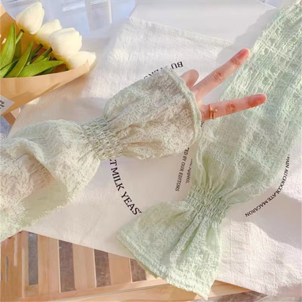 Summer Outdoor Lace Mesh Sun P - مراجعة Fingerless Glove Knit وسعره
