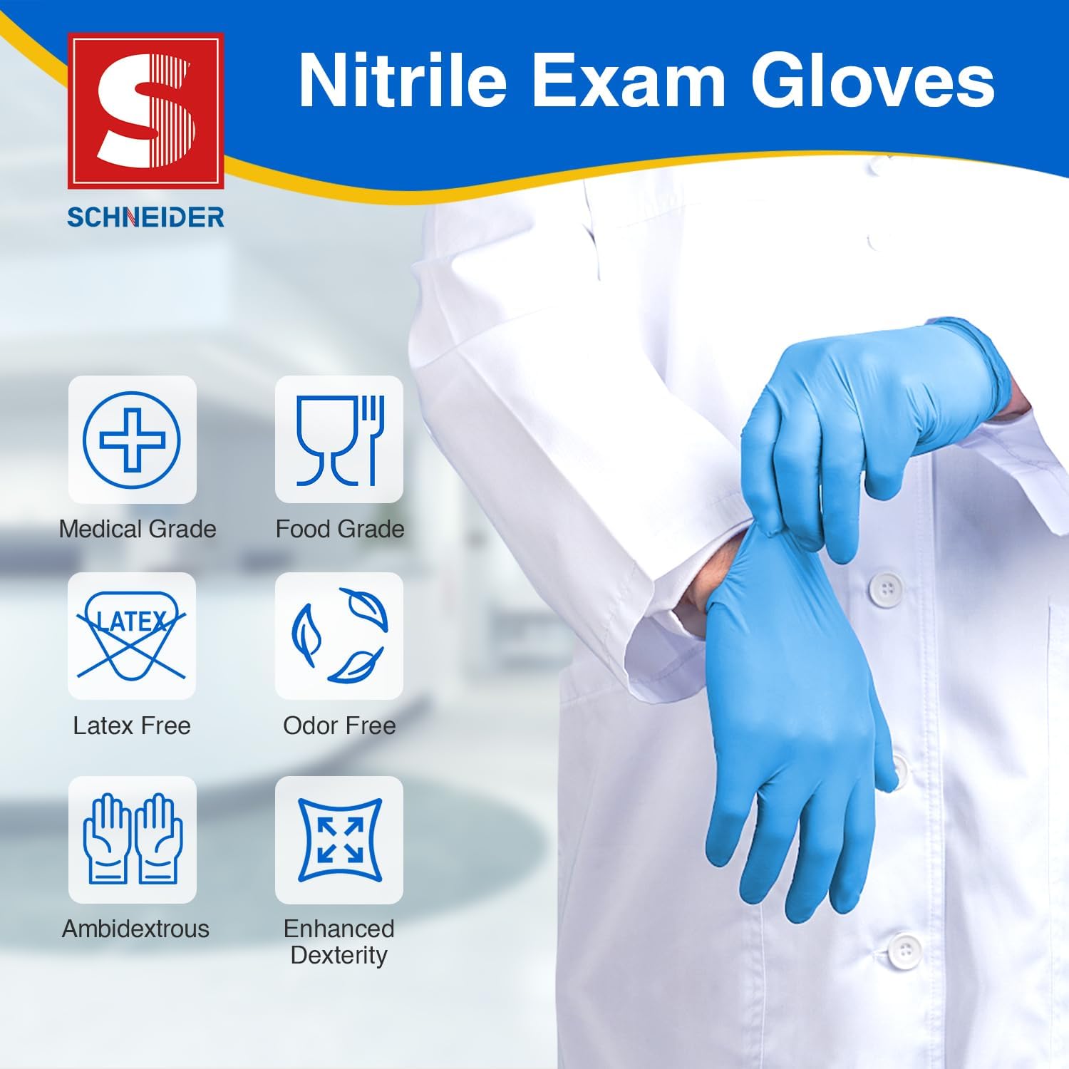 Nitrile Exam Gloves, Medical G - مراجعة Exam Glove Nitrile وسعره