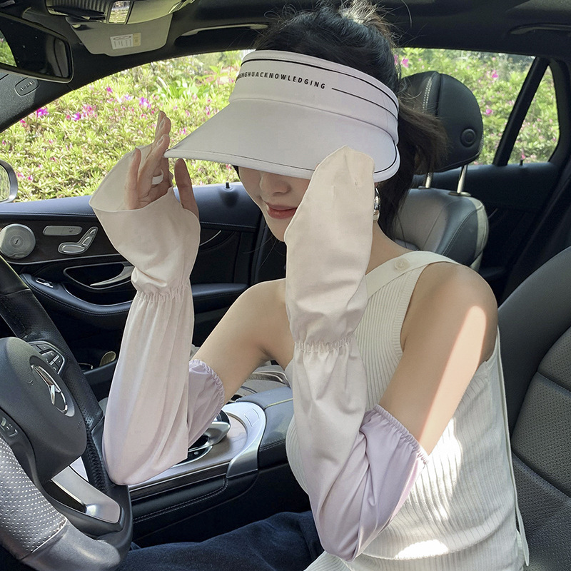 Driving Fingerless Sun Sleeves - مراجعة Fingerless Glove Knit وسعره