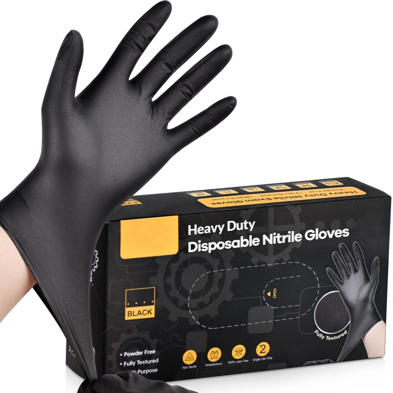 20PCS Black Disposable Nitrile - مراجعة Nitrile Mechanic Glove وسعره