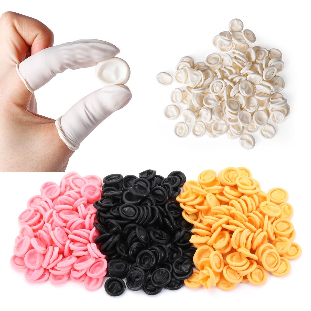 100PCS Disposable Finger Cover - مراجعة Latex Disposable Glove وسعره