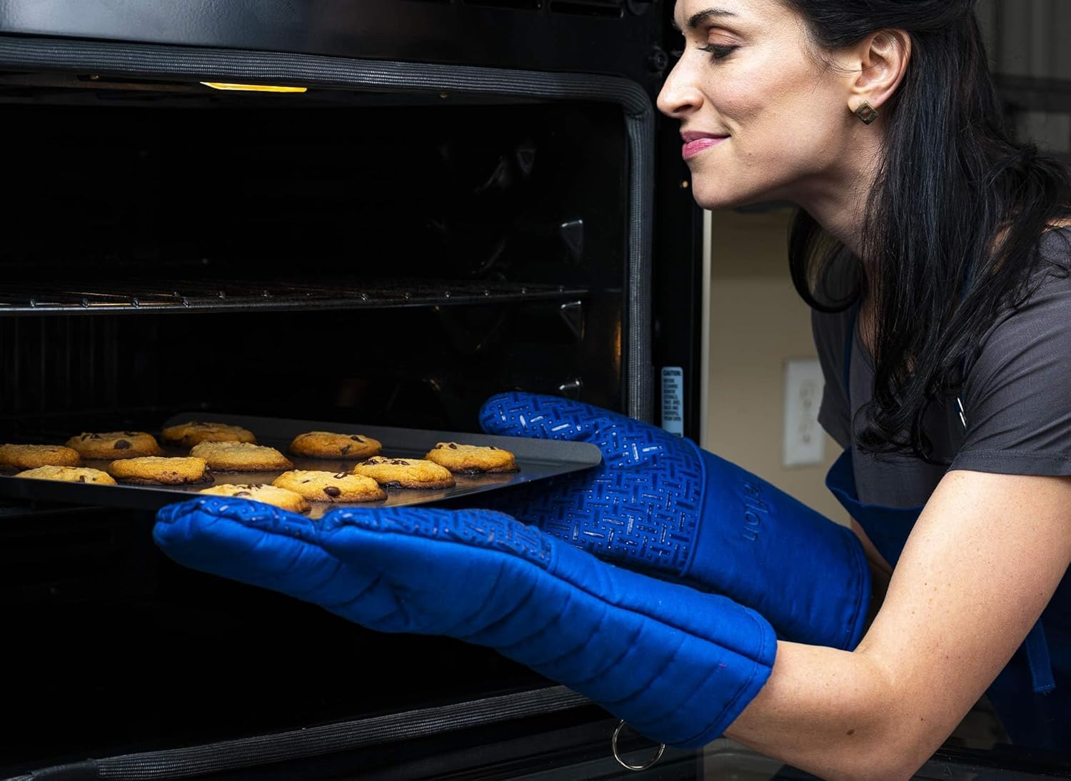 Extra Long Oven Mitts (Blue) | - مراجعة Heat Resistant Glove وسعره
