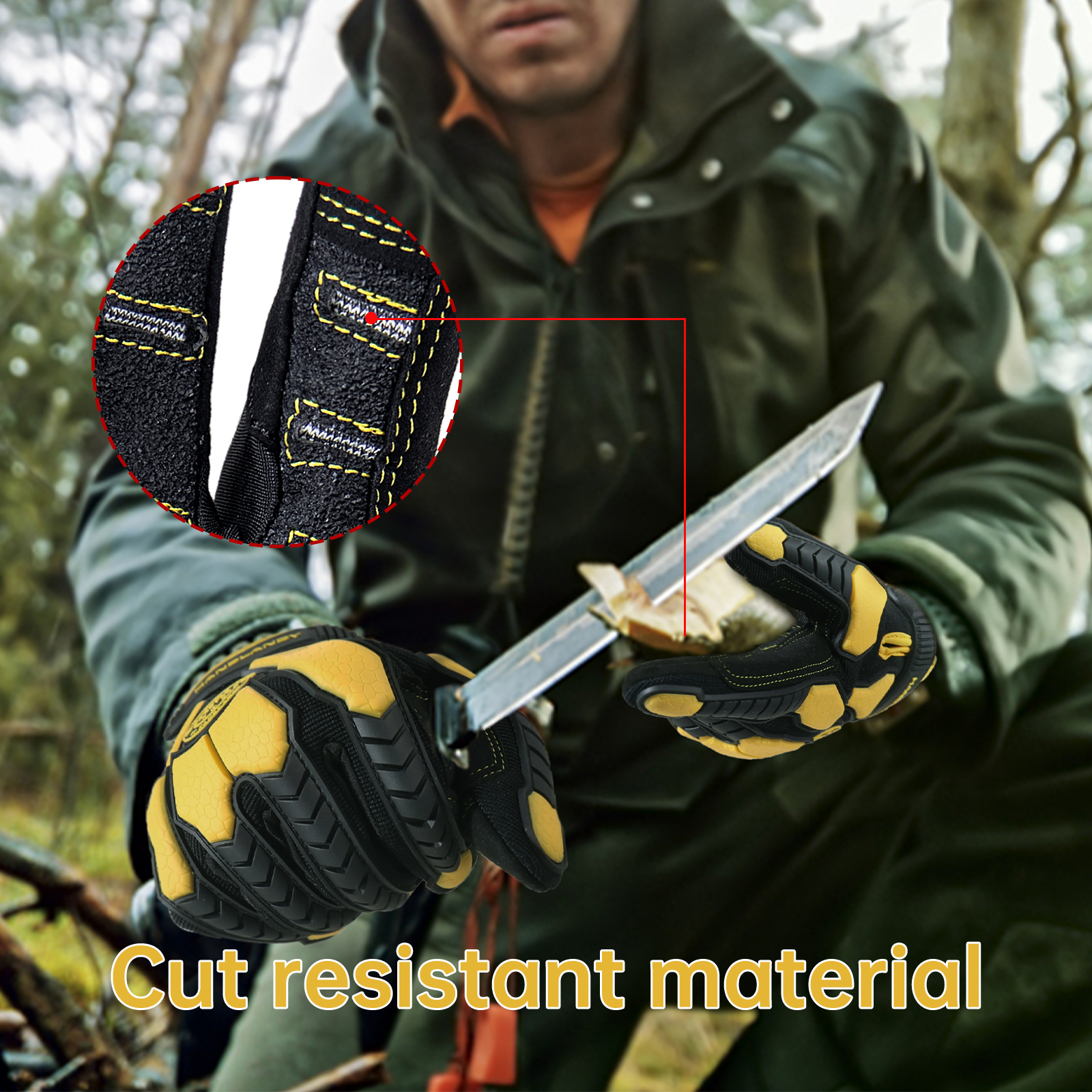 PVC Reinforced Impact Protecti - مراجعة Work Glove Impact وسعره