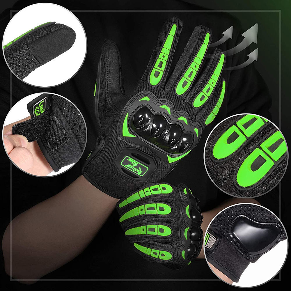 Professional Motorcycle Gloves - مراجعة Motorcycle Glove Knuckle وسعره