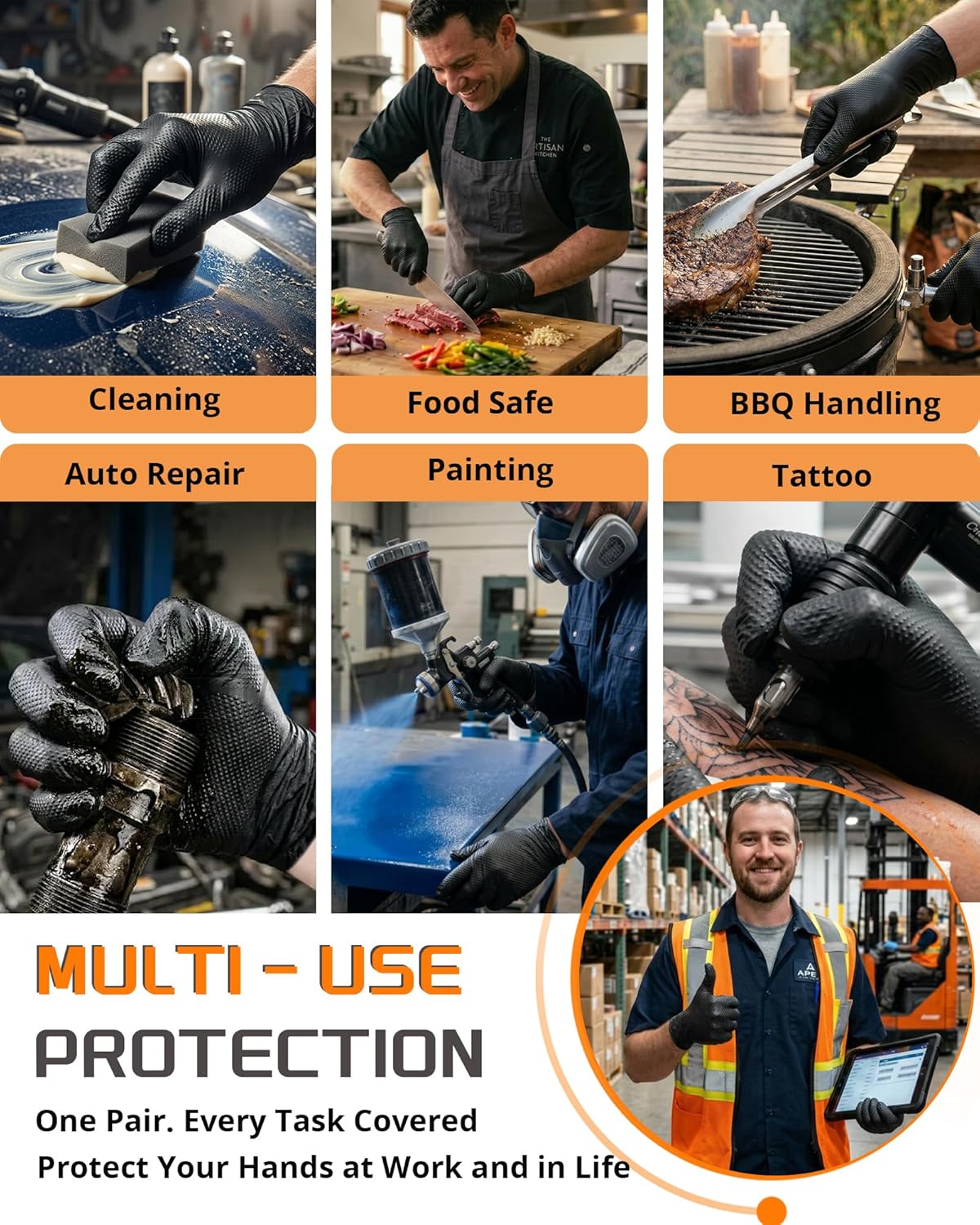 9mil Heavy Duty Disposable Nit - مراجعة Nitrile Mechanic Glove وسعره