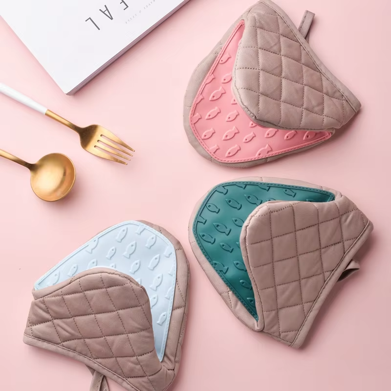 1PCS Thickened Heat Insulation - مراجعة Oven Mitt Silicone وسعره