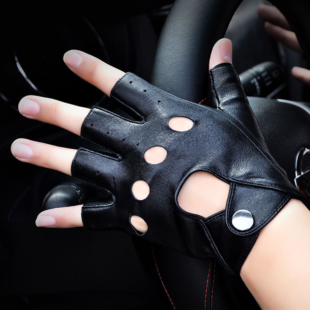 Fashion Fingerless Gloves Hot  - مراجعة Leather Driving Glove وسعره