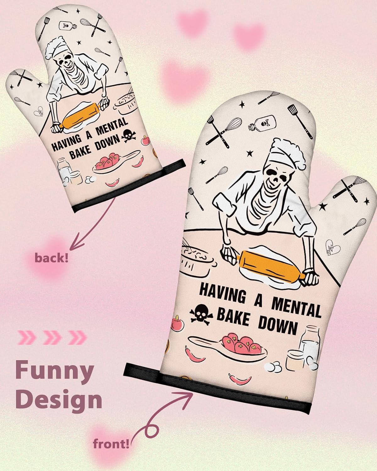 Funny Oven Mitts Heat Resistan - مراجعة Heat Resistant Glove وسعره