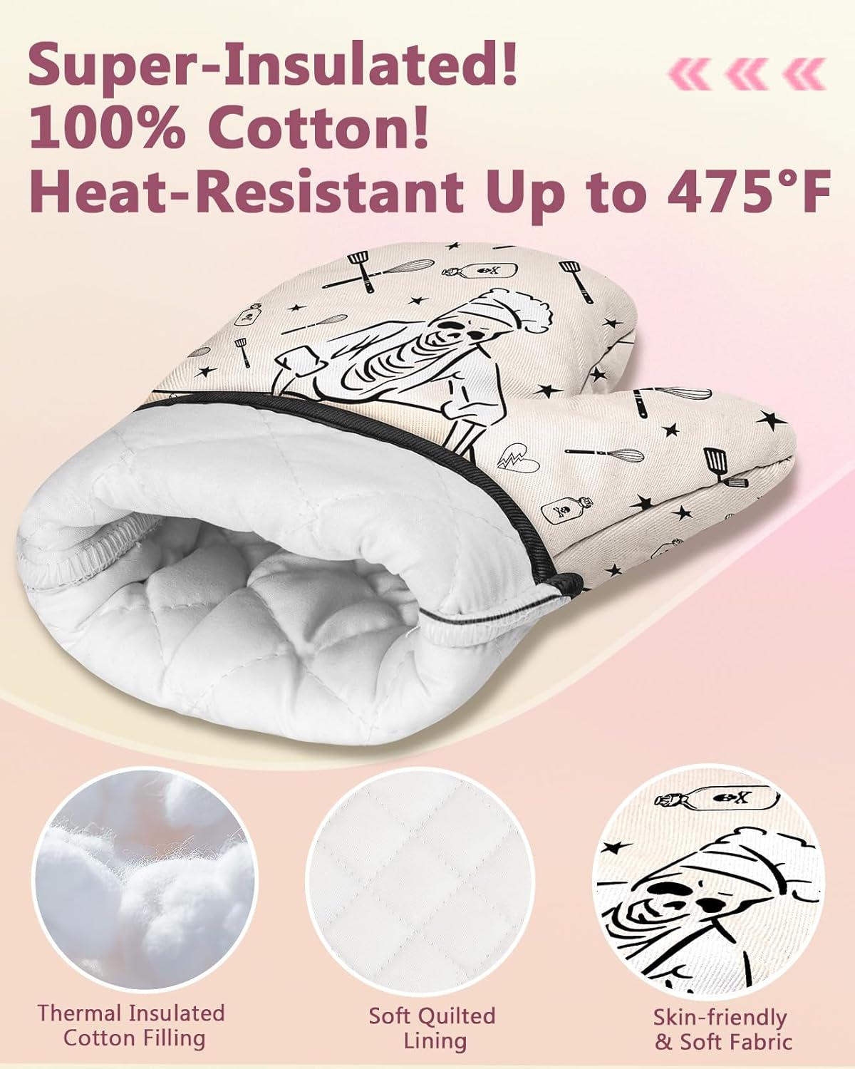 Funny Oven Mitts Heat Resistan - مراجعة Heat Resistant Glove وسعره