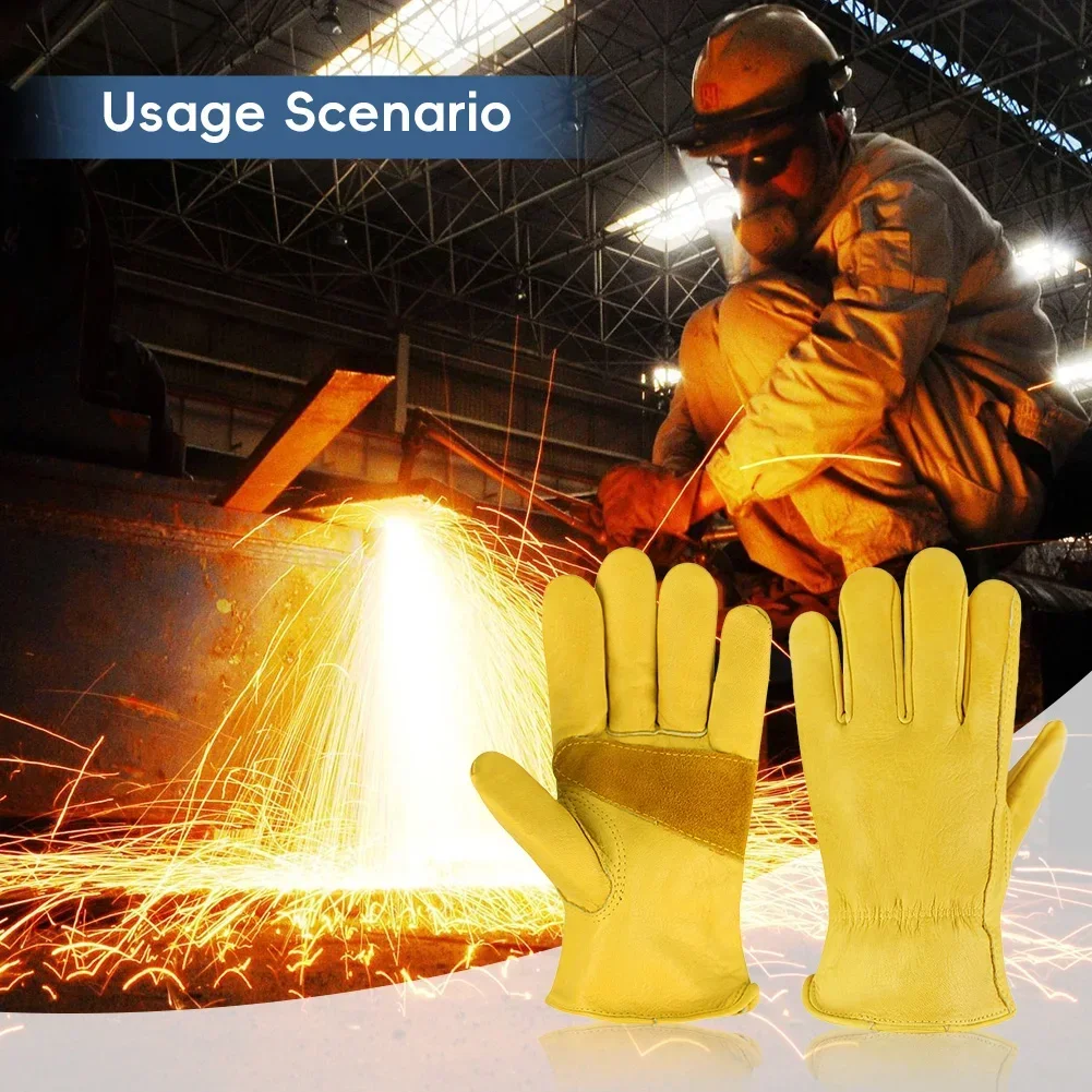 Leather Work Safe Gloves for G - مراجعة Leather Driving Glove وسعره