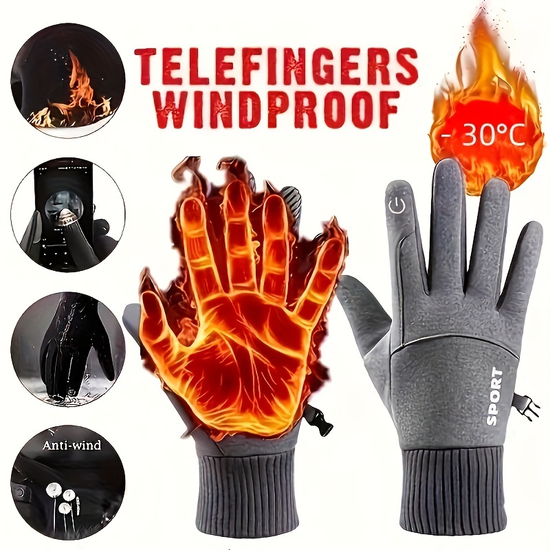 Winter Cycling Gloves Windproo - مراجعة Ski Glove Waterproof وسعره