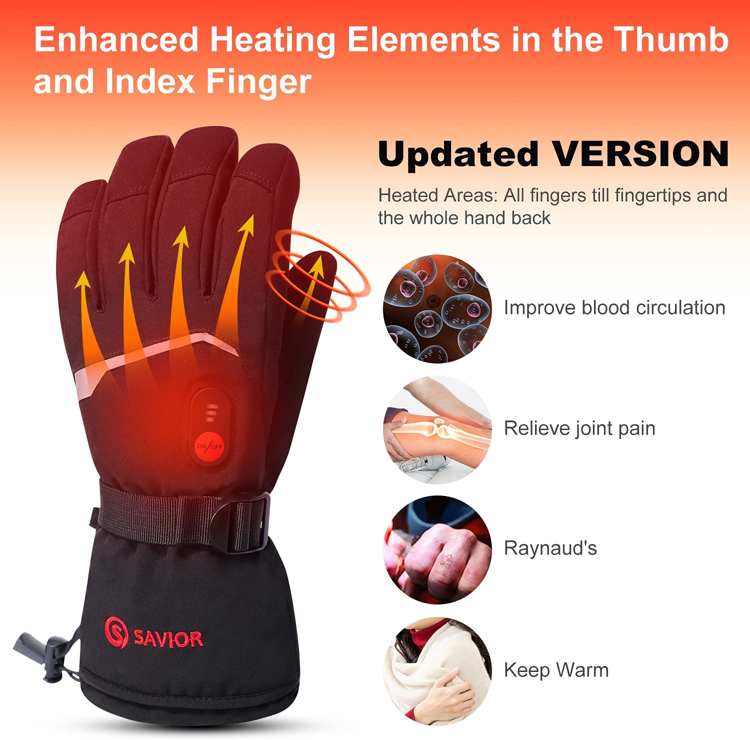 SNOW DEER Winter Heated Gloves - مراجعة Ski Glove Waterproof وسعره