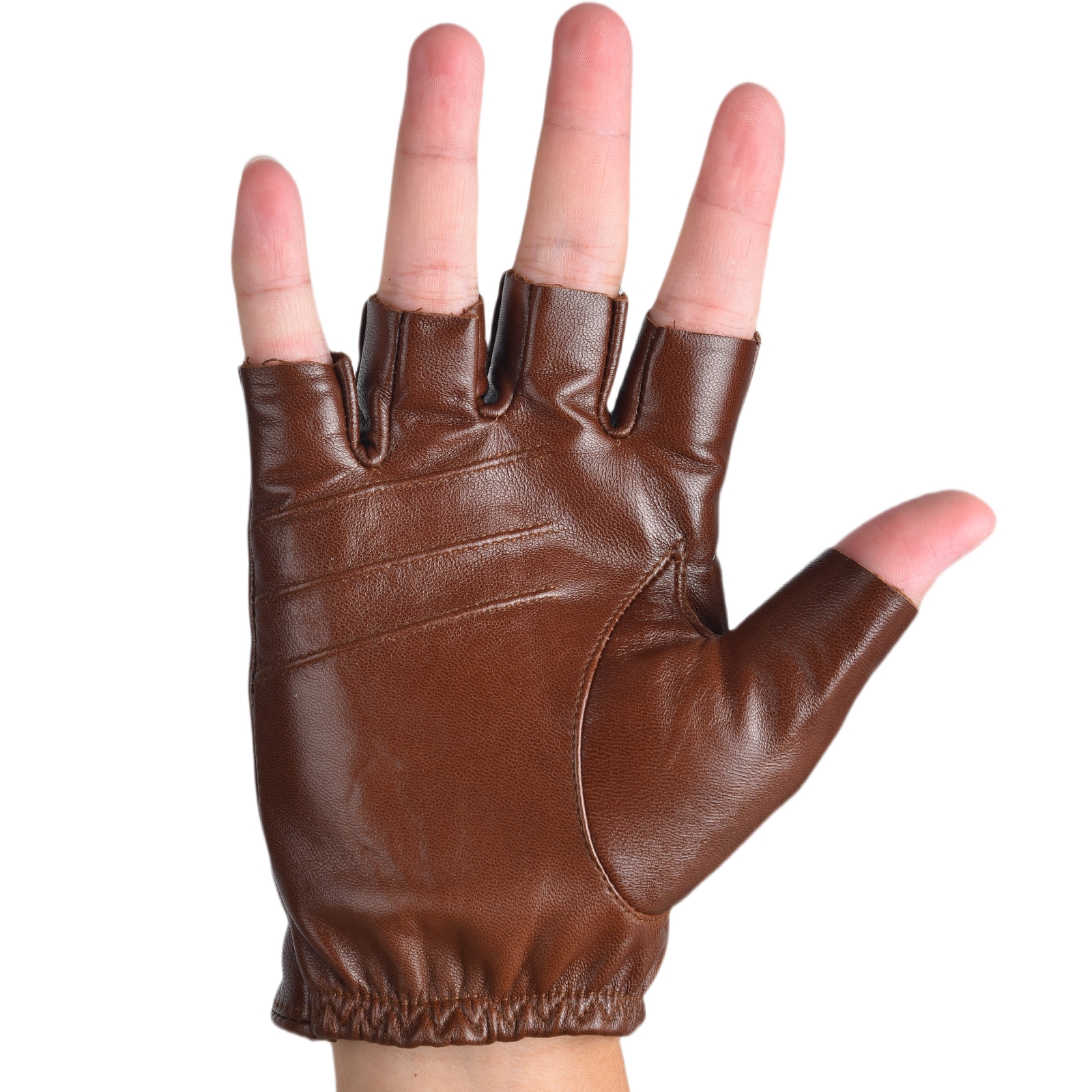 Mens Fingerless Half Finger Le - مراجعة Leather Driving Glove وسعره