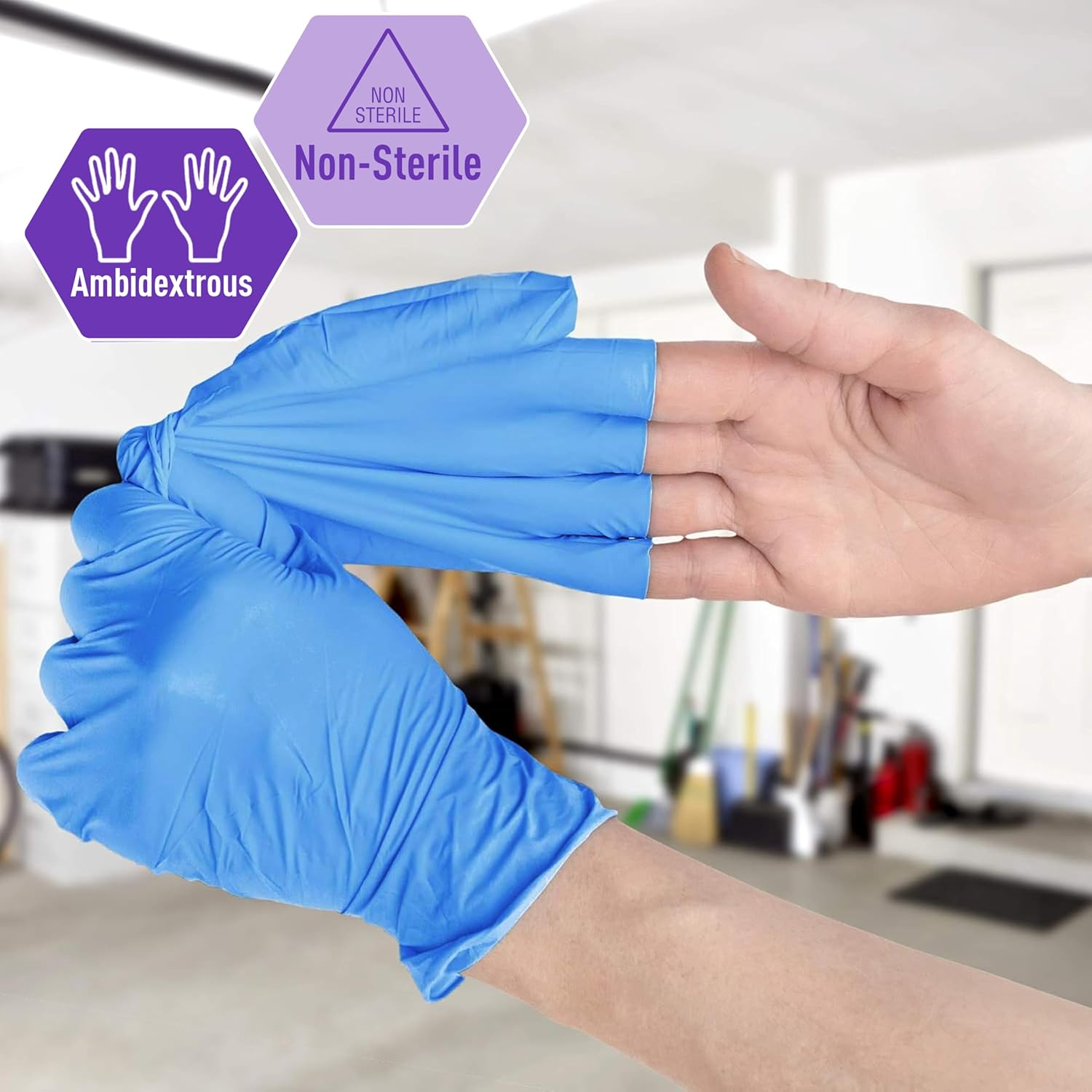 Nitrile/Vinyl Blend Exam Glove - مراجعة Exam Glove Nitrile وسعره