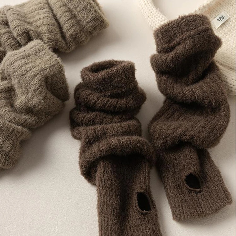 Winter Warm Long Sleeves Glove - مراجعة Fingerless Glove Knit وسعره