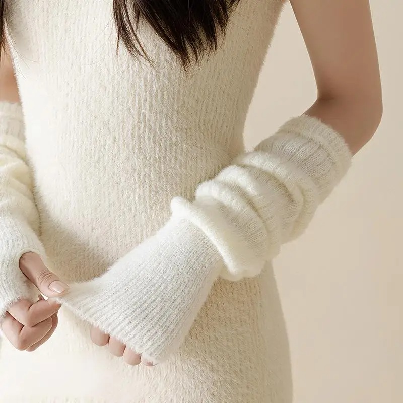 Winter Warm Long Sleeves Glove - مراجعة Fingerless Glove Knit وسعره
