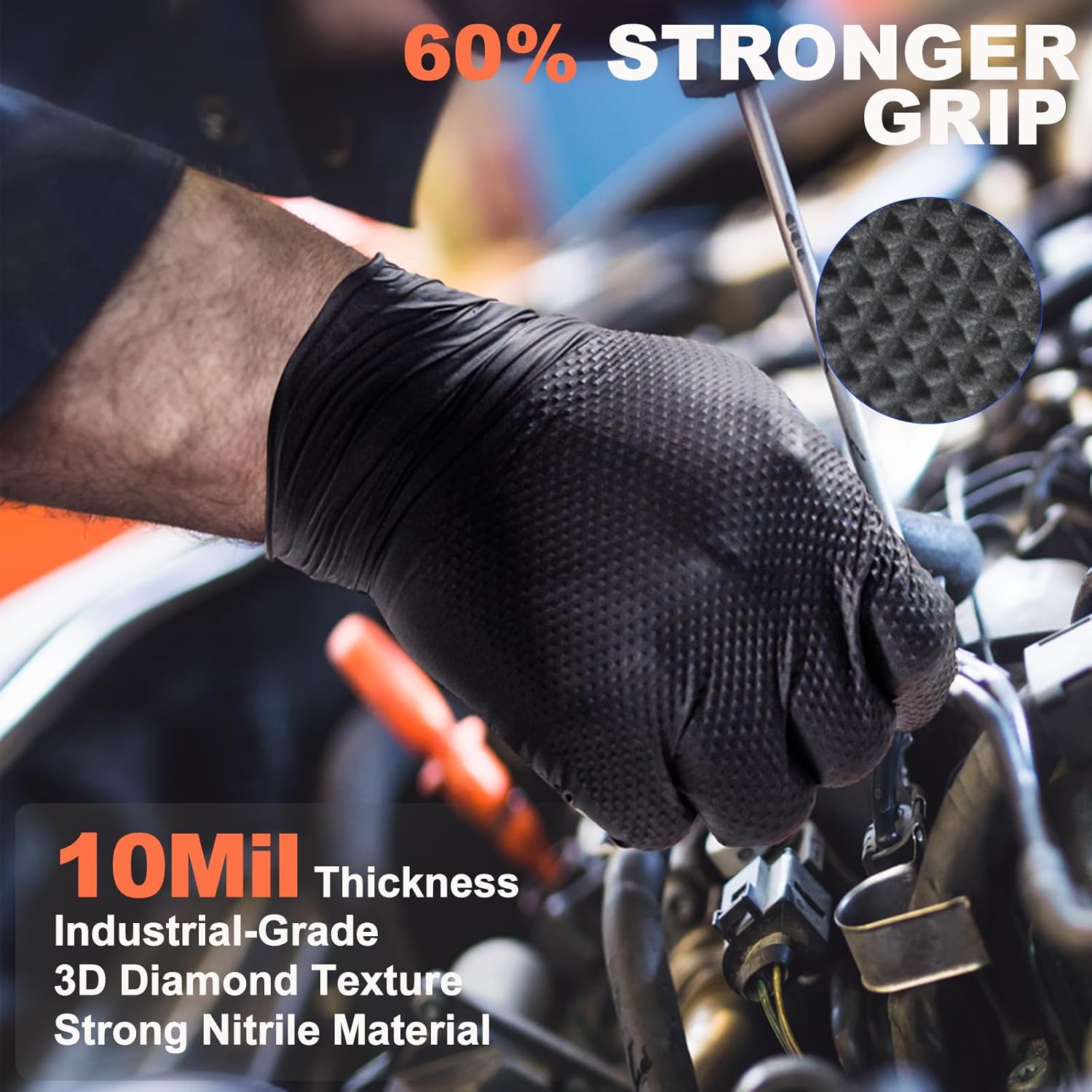 10mil Nitrile Disposable Glove - مراجعة Nitrile Mechanic Glove وسعره