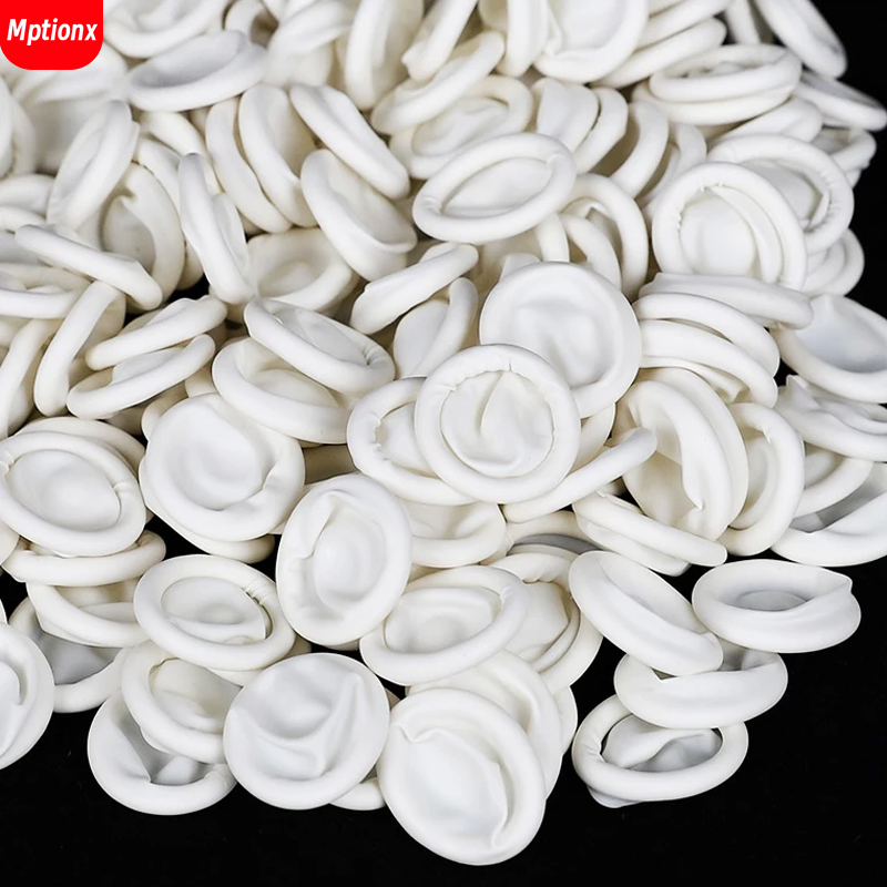 100PCS Disposable Finger Cover - مراجعة Latex Disposable Glove وسعره