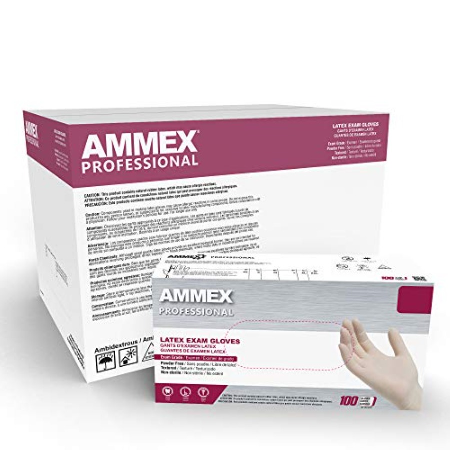 AMMEX White Latex Disposable E - مراجعة Latex Disposable Glove وسعره