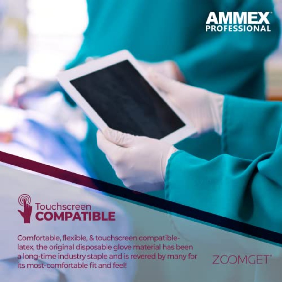 AMMEX White Latex Disposable E - مراجعة Latex Disposable Glove وسعره