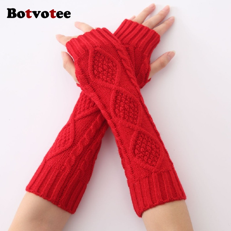 Botvotee Sleeves for Women Arm - مراجعة Fingerless Glove Knit وسعره