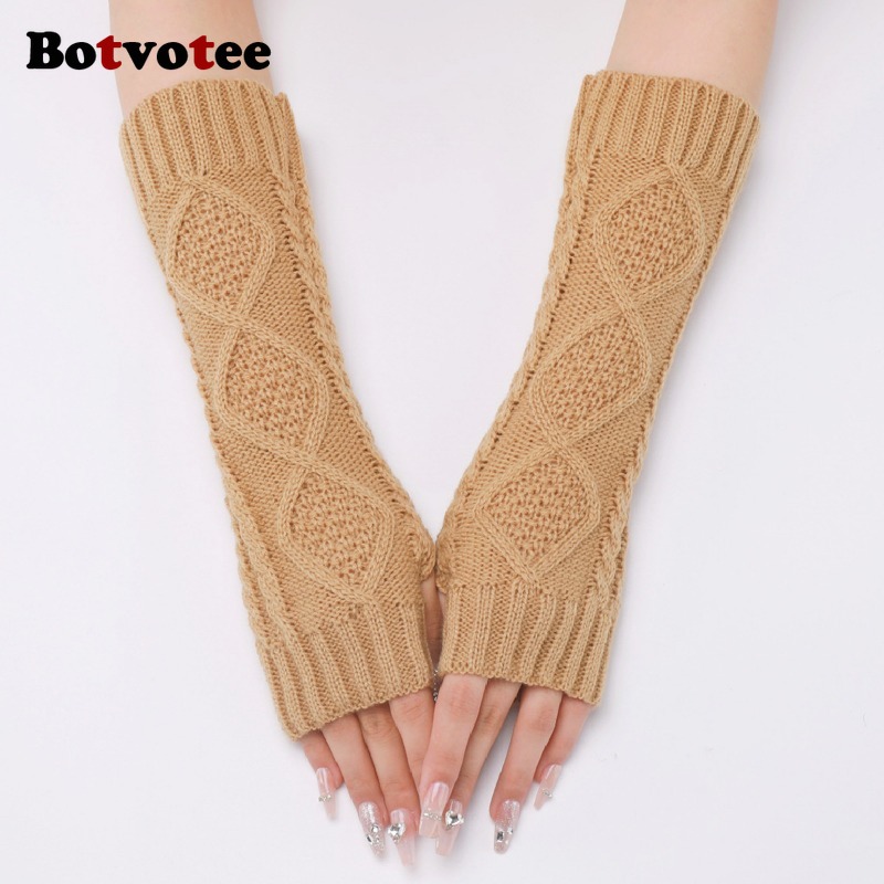 Botvotee Sleeves for Women Arm - مراجعة Fingerless Glove Knit وسعره